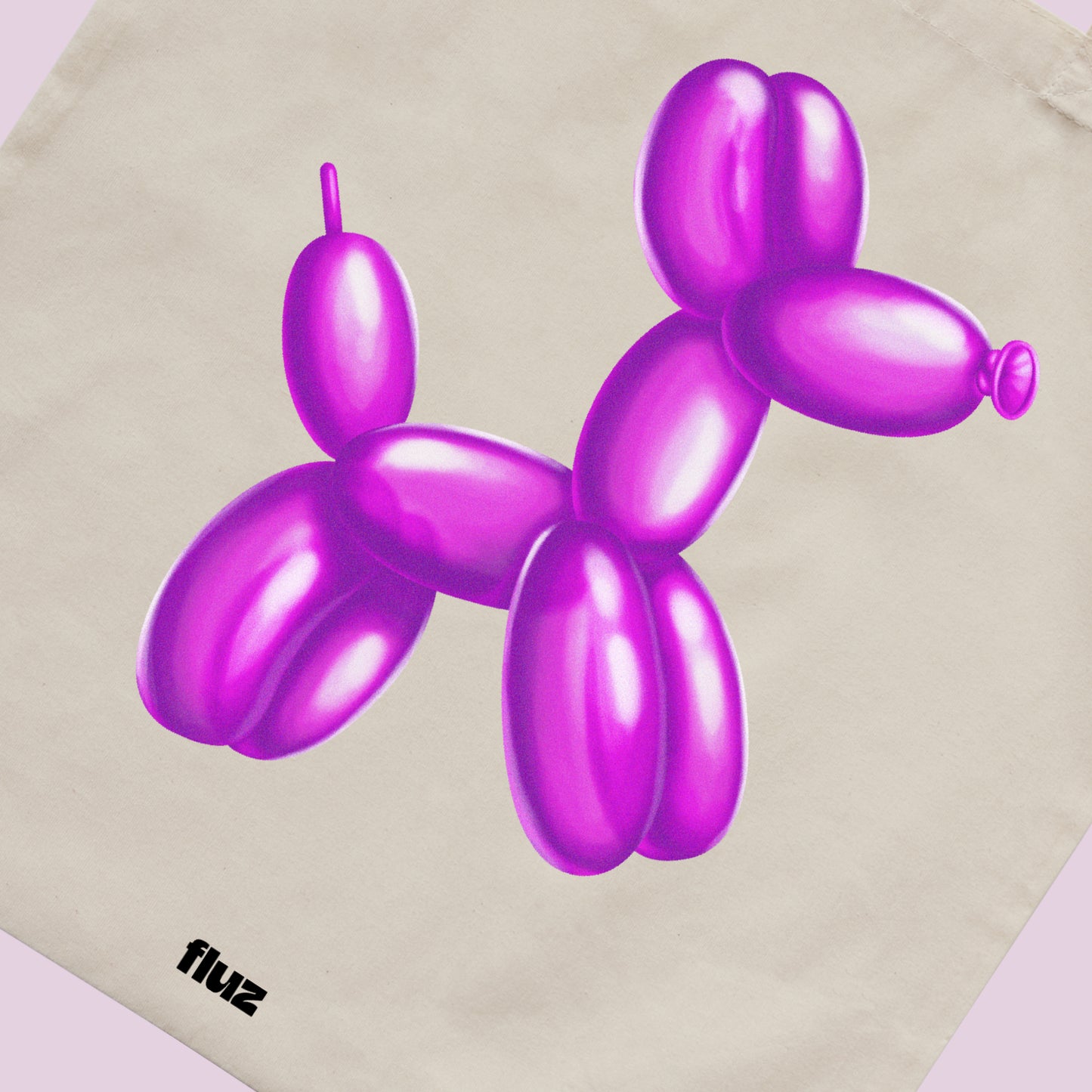Canvas Balloon Animal Tote Bag