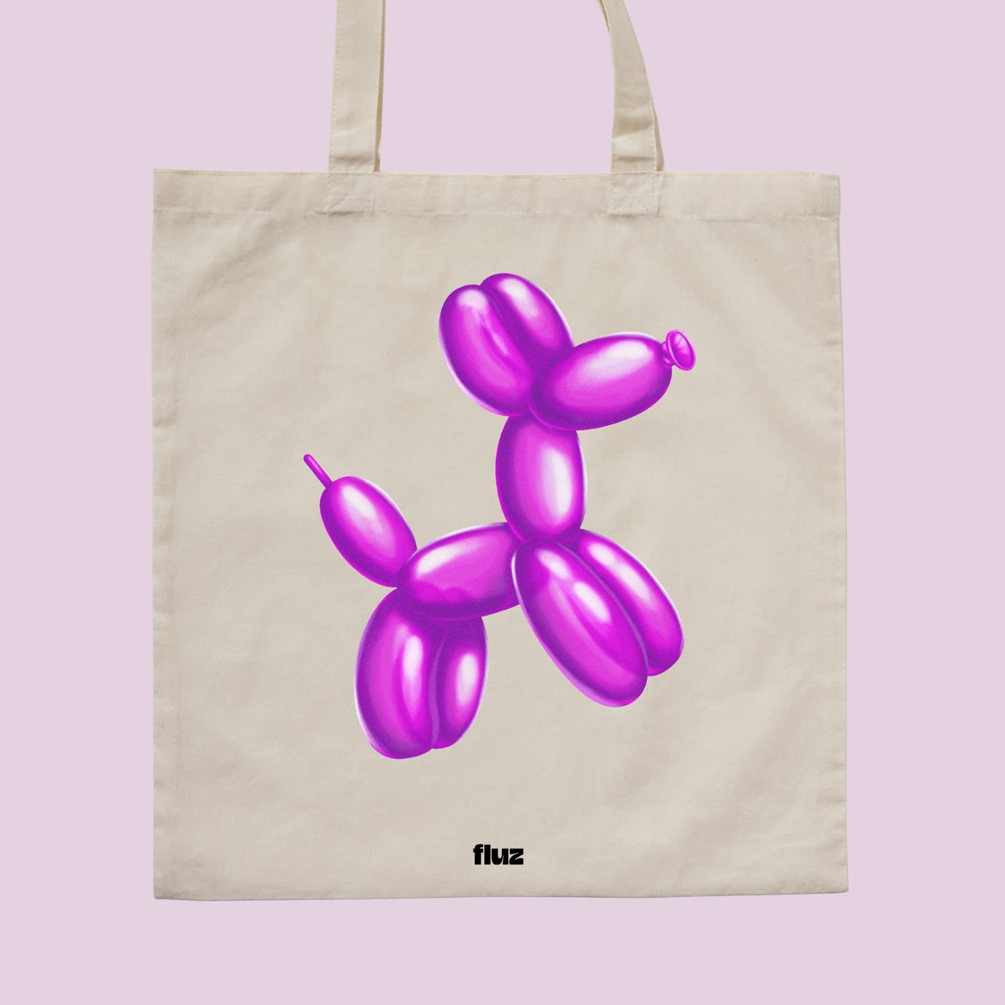 Canvas Balloon Animal Tote Bag